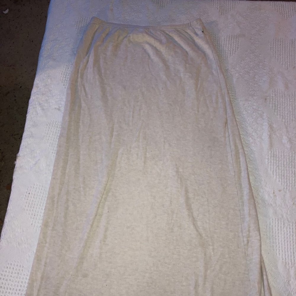 Women's Skirt - Cream Color - 100% Cotton